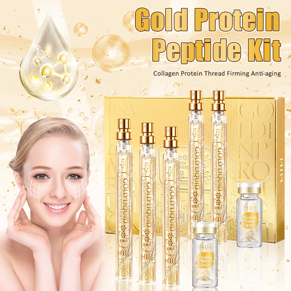 Huyết thanh mặt Active Collagen Silk Thread Chủ đề Protein Collagen hấp thụ Nâng cơ mặt Tinh chất chống lão hóa Dưỡng ẩm Làm mịn Làm săn chắc Tinh chất chăm sóc da JULYSTAR