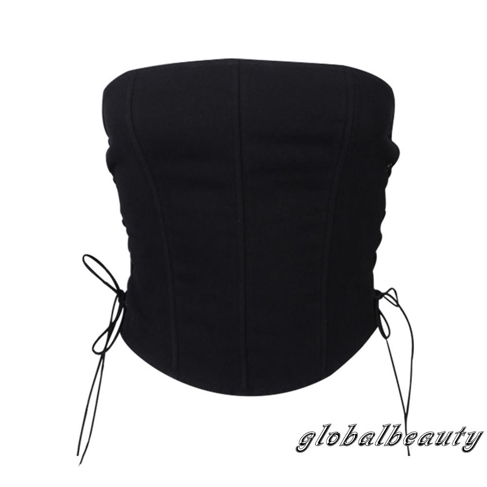 Áo Thun Không Dây Dáng Ôm Màu Trơn Thời Trang Mùa Hè Dành Cho Nữ