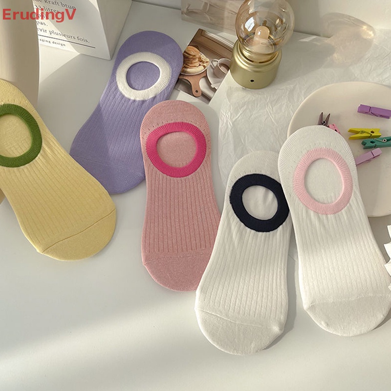 [ErudingV] Vớ Thuyền Mỏng Thoáng Khí Đa Năng Màu Kẹo Mới Phù Hợp Với Mùa Hè Cho Nữ [Mới]
