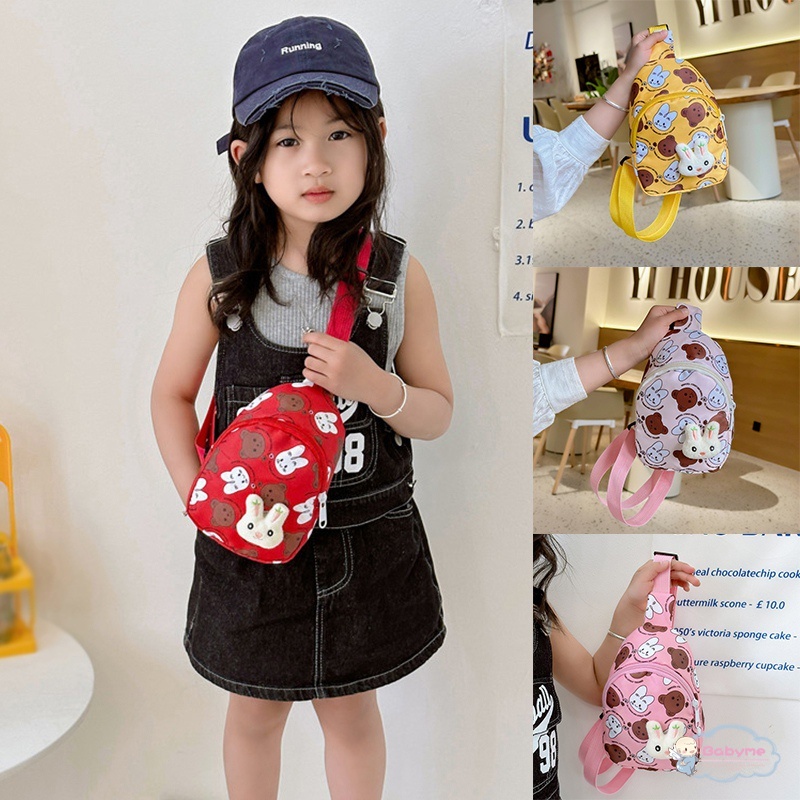 Túi Đeo Chéo Ngực Nhỏ Họa Tiết Hoạt Hình Tinh Tế Cho Bé Gái
