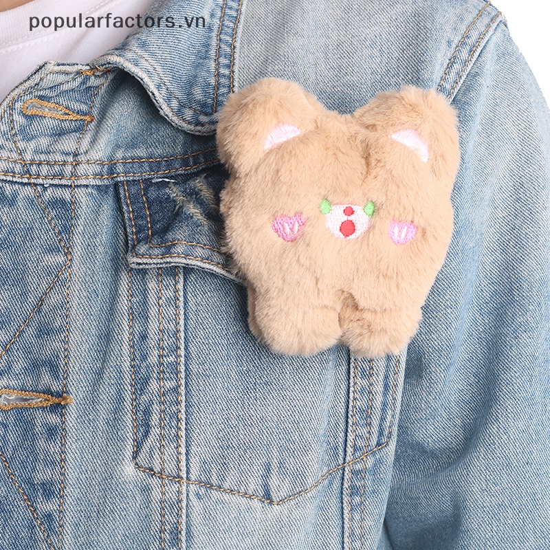 [Phổ Biến] Ghim Cài Áo / Túi Xách Hình Gấu Bông Hoạt Hình Dễ Thương Mới [VN]