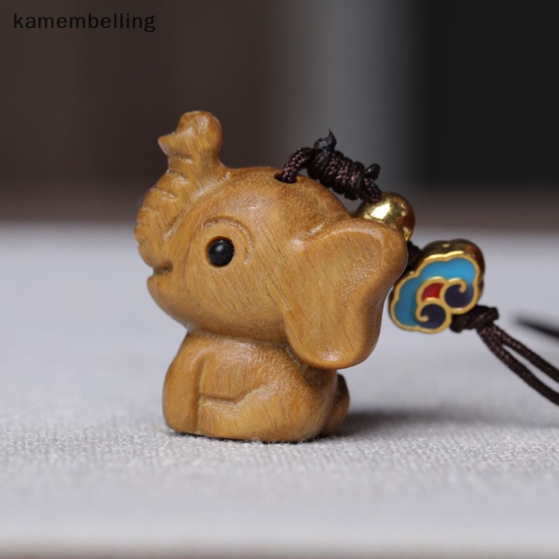 Mặt Dây Chuyền Khắc Hình Chú Voi Đáng Yêu Trang Trí Nhà Cửa DIY