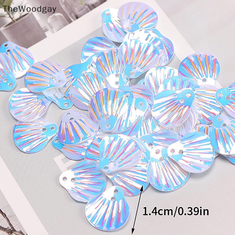 1 Túi Hình Xăm Dán Mặt Họa Tiết Vảy Cá / Vỏ Sò Đính Kim Sa Lấp Lánh