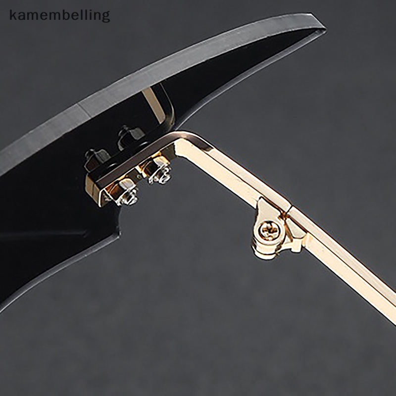 Kamembelling Kính Mát Gọng Tròng Hình Dơi Không Viền Thời Trang Cho Nam Và Nữ