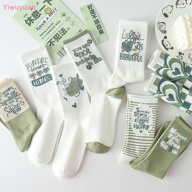 1 Đôi Vớ Thể Thao Bằng Polyester In Họa Tiết Hoạt Hình Dễ Thương Phong Cách Harajuku Cho Nam Và Nữ