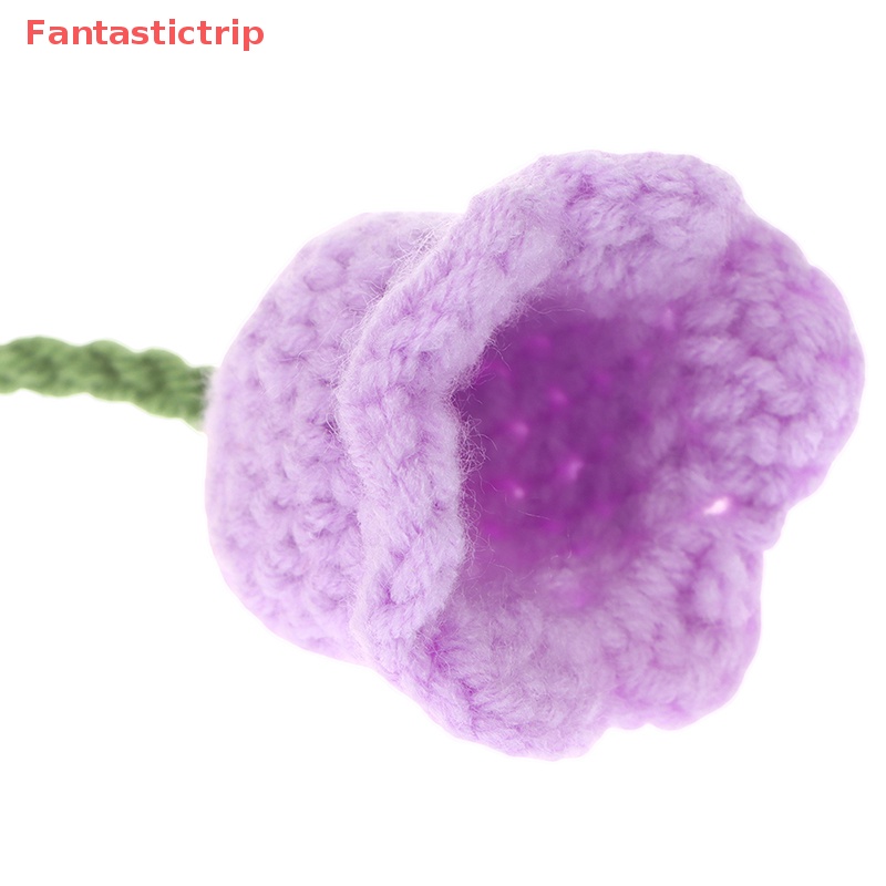 [Fantastictrip] Móc Khóa Dệt Kim Thủ Công Hình Hoa Lá Cho Nữ