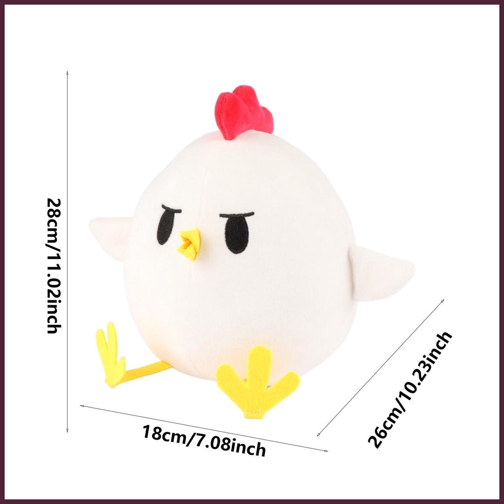 Gà Nhồi Bông 28cm Mềm Mại Trang Trí Phòng Trẻ Em