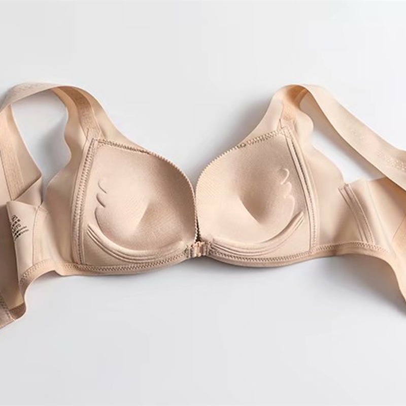 Áo Lót Nâng Ngực Không Gọng Thép Bóng Cài Khóa Trước Sau Lưng Loại B Có Thể Điều Chỉnh