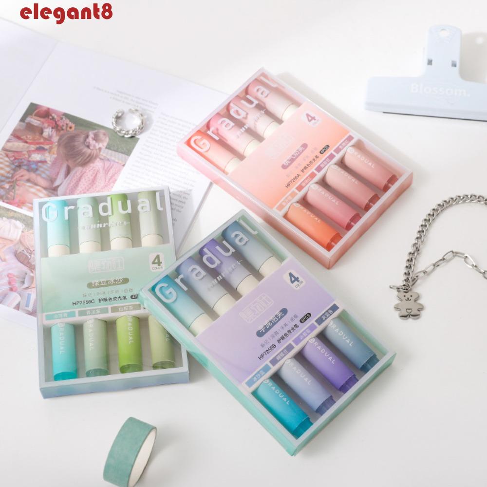 Bộ Bút Dạ Quang Màu Sắc Gradient Phong Cách Vintage