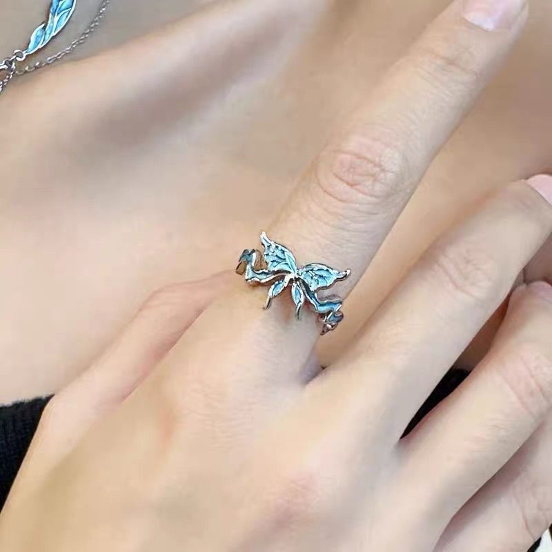 Nhẫn Hợp Kim Hình Bướm Xinh Xắn Cho Nữ