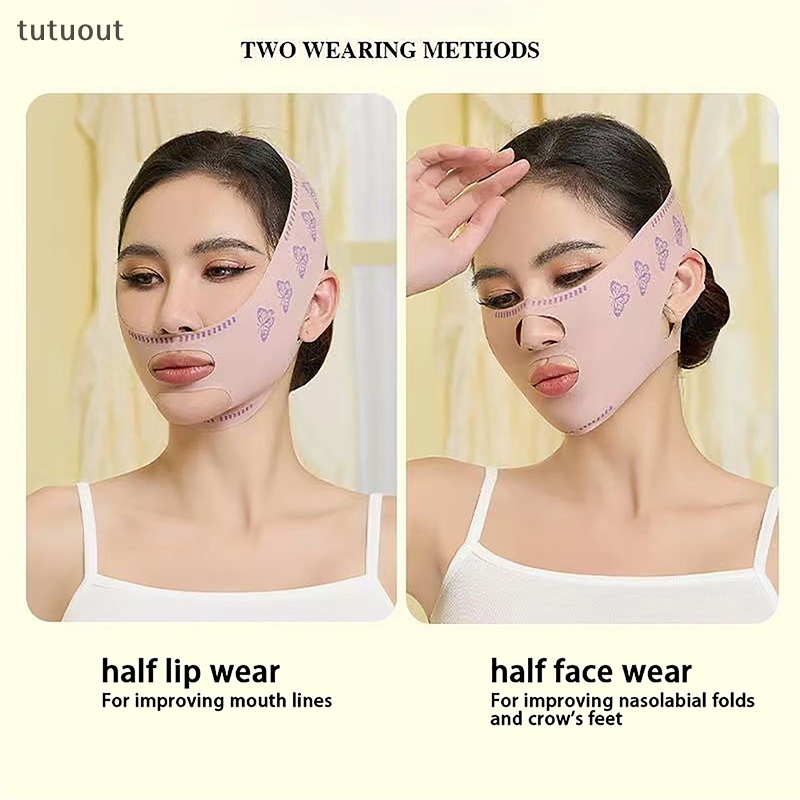 Đai Đeo Nâng Cơ Mặt Tạo Cằm Chữ V Chống Nếp Nhăn