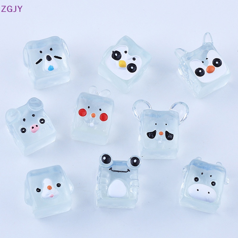 Set 5 Mô Hình Đồ Chơi Đá Viên Mini Bằng Nhựa Resin Phát Quang Mẫu Mới