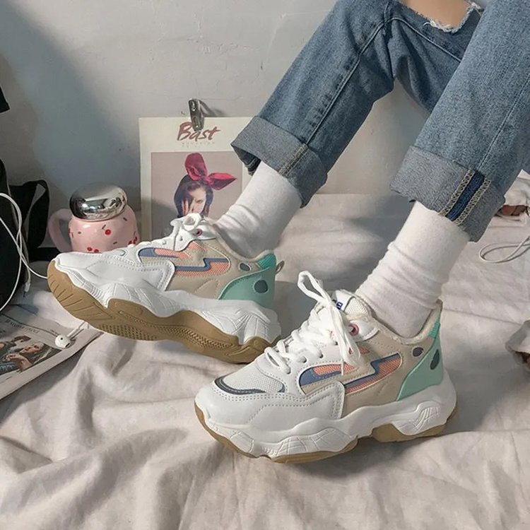 Giày Thể Thao Đế Dày Phong Cách Hàn Quốc Mới Cho Nữ