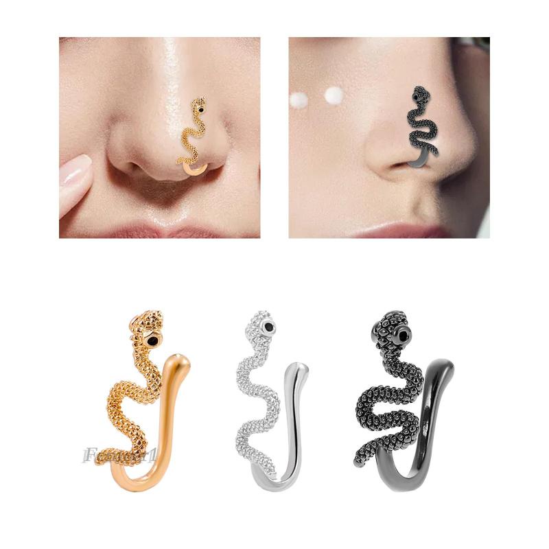 Khuyên Mũi Rắn Bằng Đồng Thời Trang Punk Cho Nữ Fenteer1