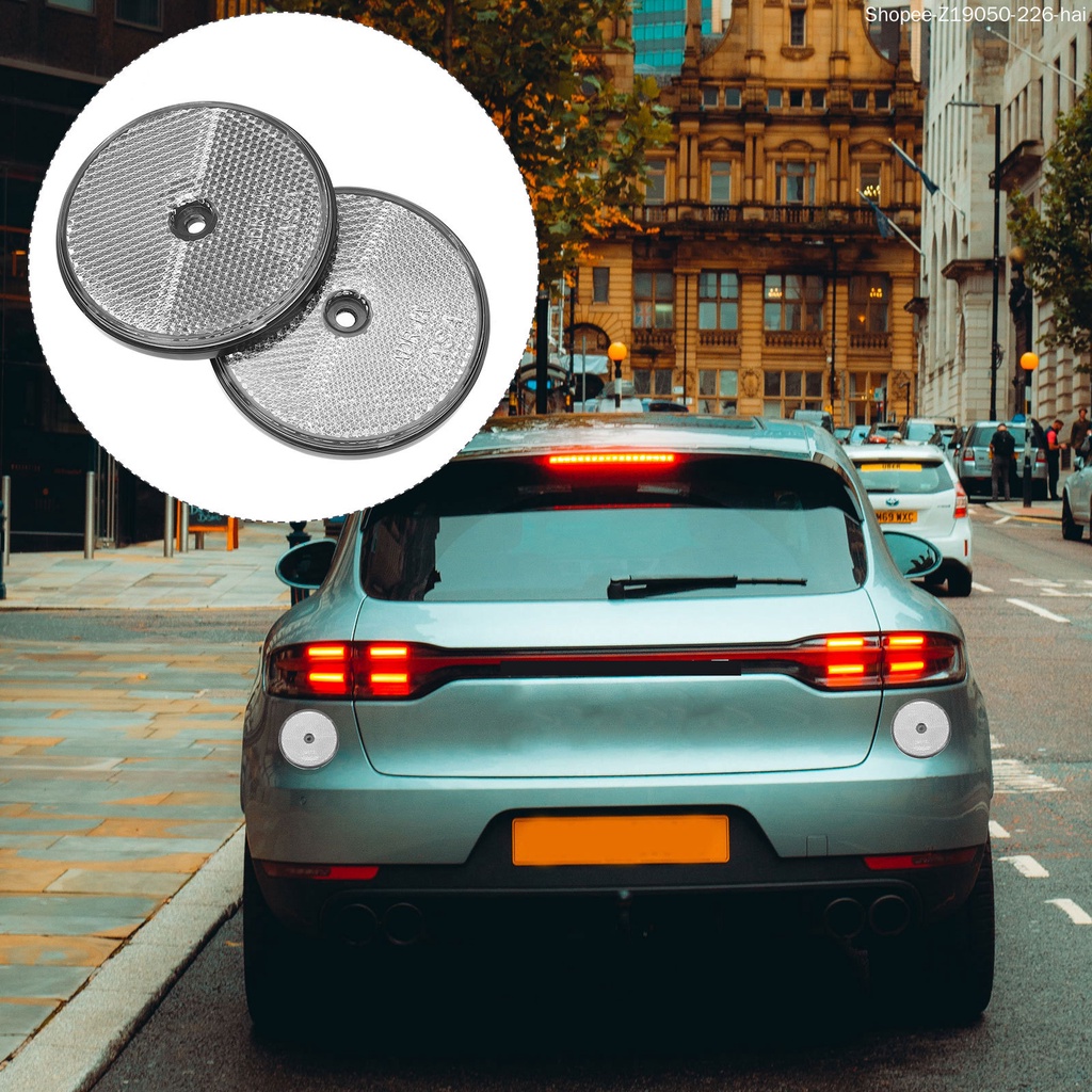 2 Miếng Nhựa Phản Quang Hình Oval Cho Xe Đạp Xe Máy