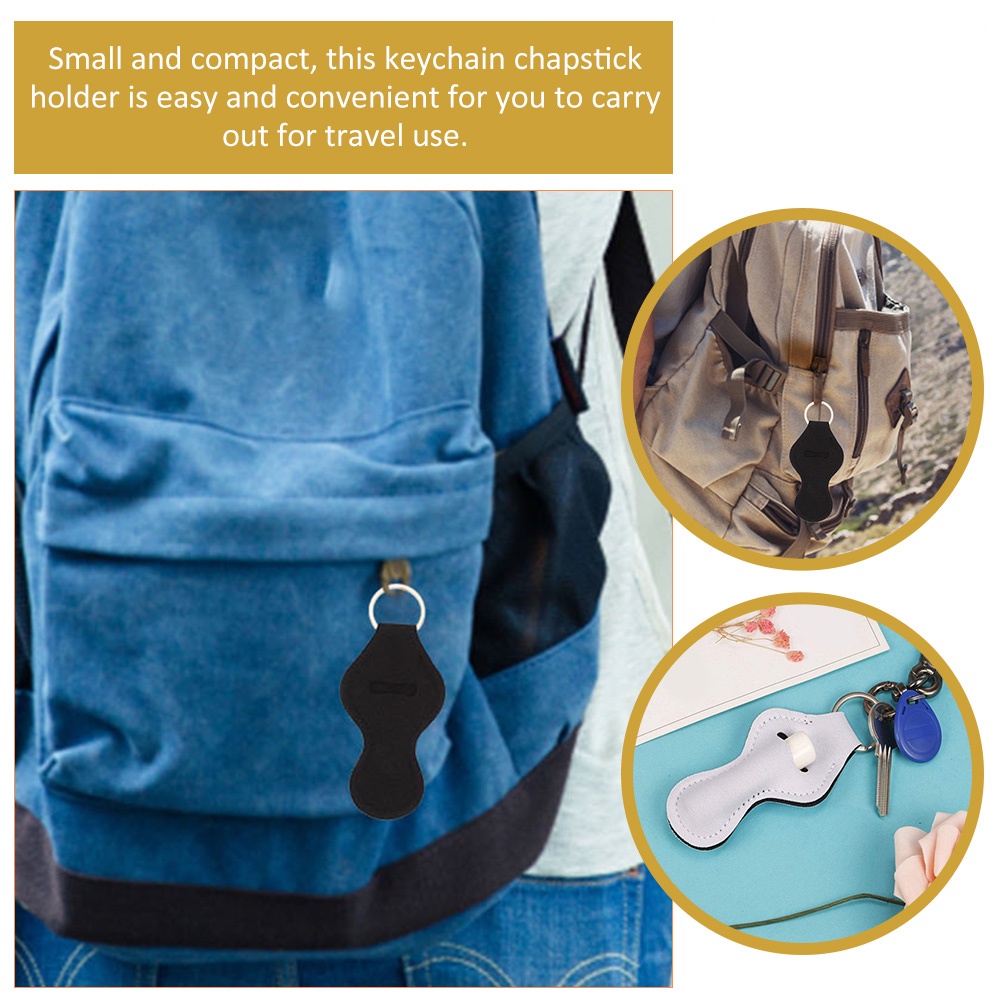 Set 4 Giá Đỡ Son Môi Kèm Móc Khóa Tiện Lợi