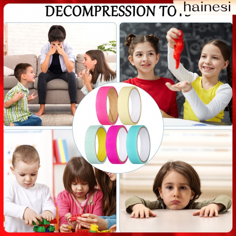 5 Cuộn Băng Dính Đồ Chơi Giảm Căng Thẳng Cho Bé