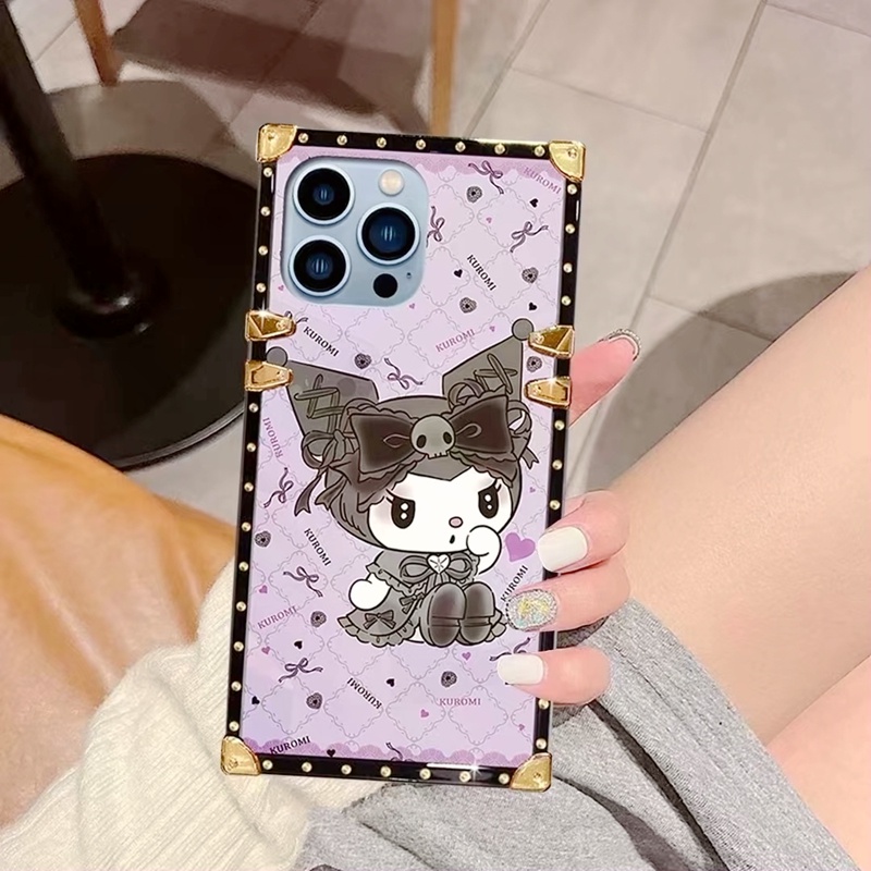 Hàng Mới Về Ốp Điện Thoại Hình Vuông Họa Tiết Hoạt Hình Cho iPhone XSmax XR XS / IX 7Plus / 8P 6SPlus / 6P 7 / 8 / SE 2020 6 / 6S 13mini 12mini