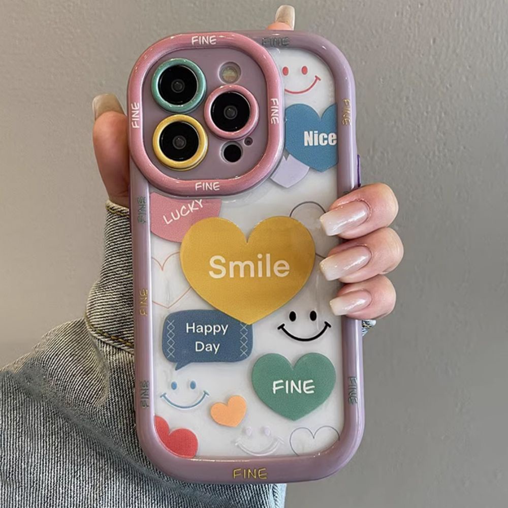 Ốp Điện Thoại TPU Mềm Viền Dày Chống Sốc In Chữ Tiếng Anh Cho IPhone 14 Pro Max 13 12 11 Pro Max