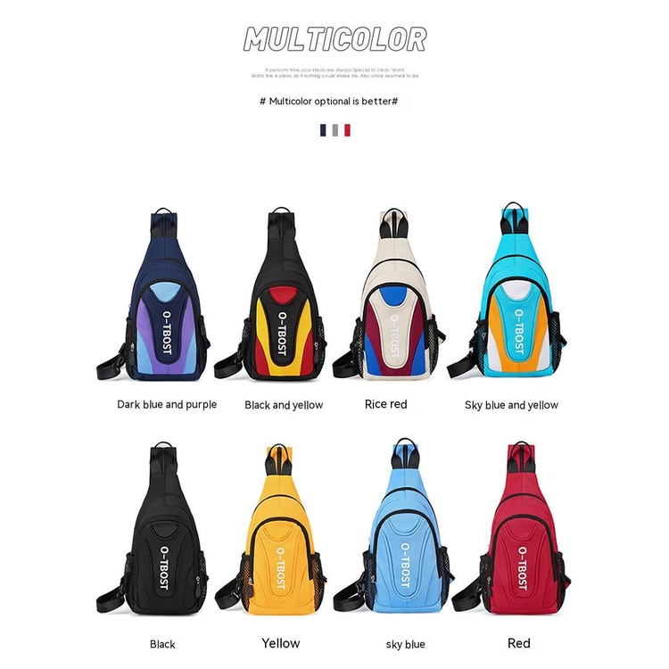 Túi Đeo Chéo Vải Oxford Đa Chức Năng Dành Cho Nam Nữ