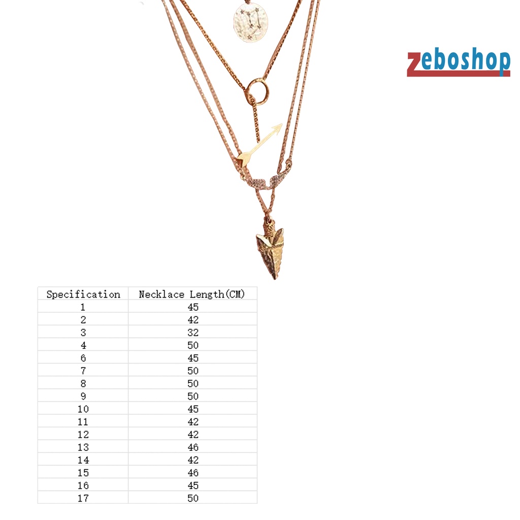 Vòng cổ Nhiều Lớp Mặt Hình Chiếc Lá / Trái Tim Xinh Xắn Cho Nữ