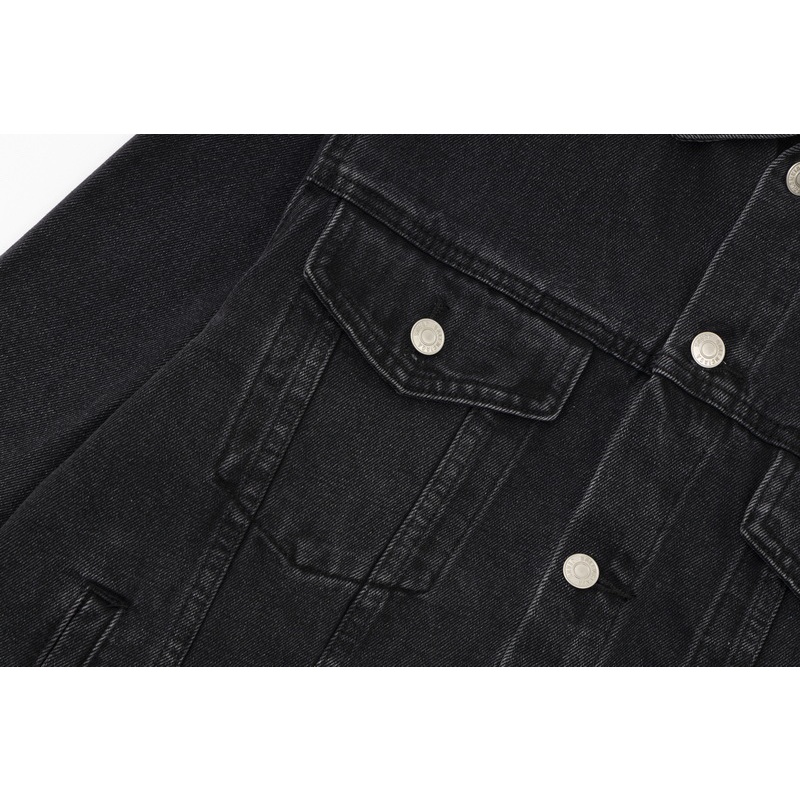 Áo Khoác denim In Họa Tiết Graffiti Hai B Màu Xanh Dương Phong Cách Đường Phố Cổ Điển Thời Trang Unisex Ba-N88Cia88-Trendleu6Yt