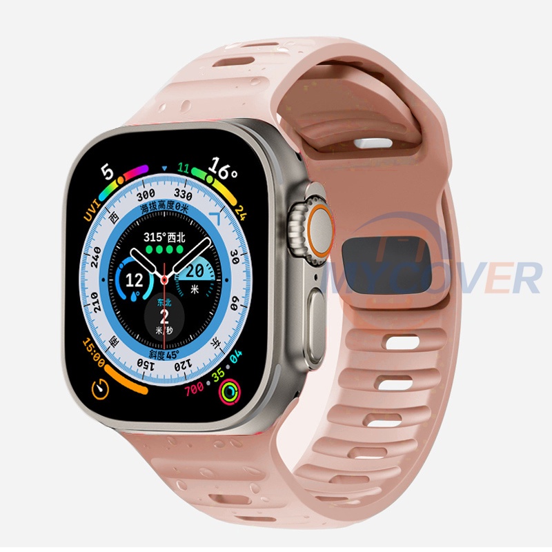 Dây Đeo Cao Su Silicone Khóa Nam Châm Cho Đồng Hồ Thông Minh Apple Watch Series 8 Ultra Pro 7 6 SE 5 4 3 2 1 Size 49mm 41mm 45mm 44mm 42mm 40mm 38mm