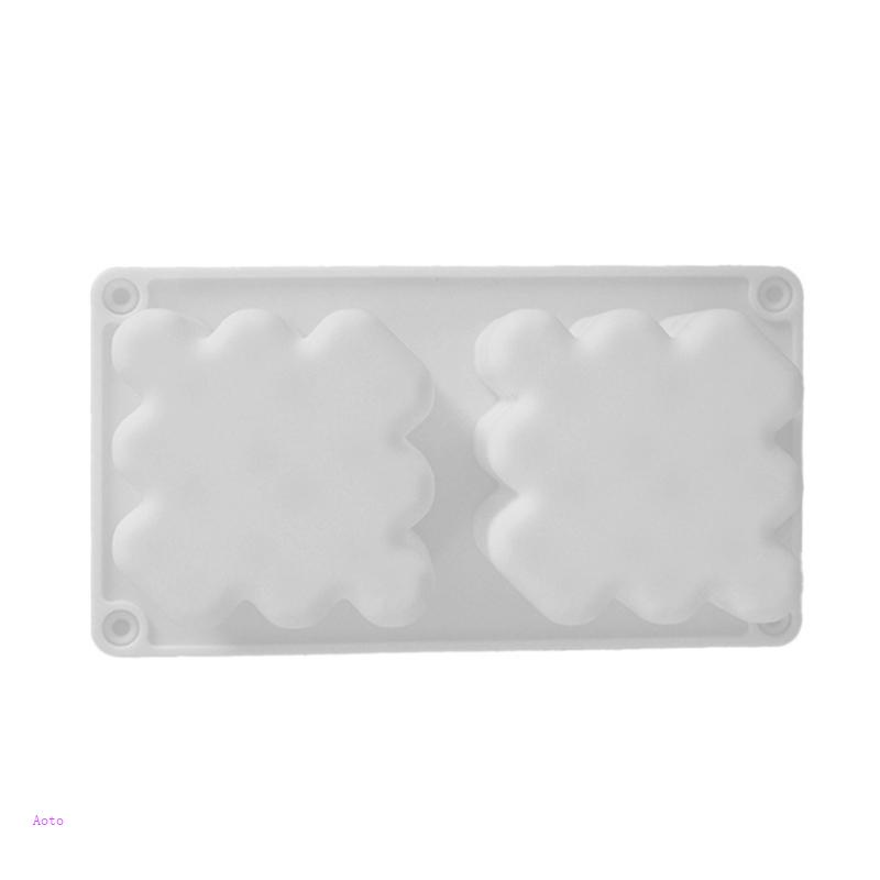 Khuôn Silicone Làm Nến Hình Vuông / Trái Tim 3D DIY