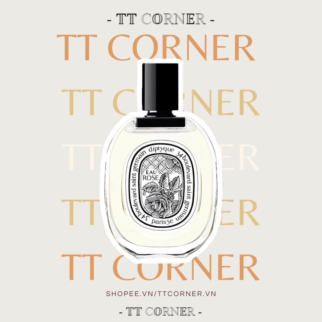 Nước hoa dùng thử Diptyque Eau Rose EDT 5ml/10ml/20ml - 𝕋𝕋 ℂ𝕆ℝℕ𝔼ℝ -