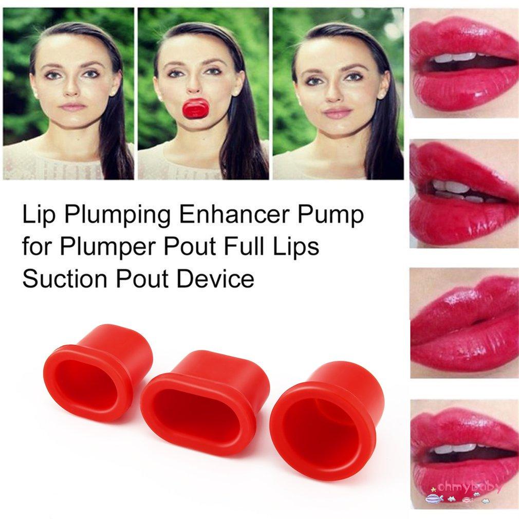 [Ready] Máy bơm tăng cường làm đầy đặn môi cho đôi hơn Thiết bị hút bĩu có 3 kích cỡ và 2 hình dạng [Z/11]