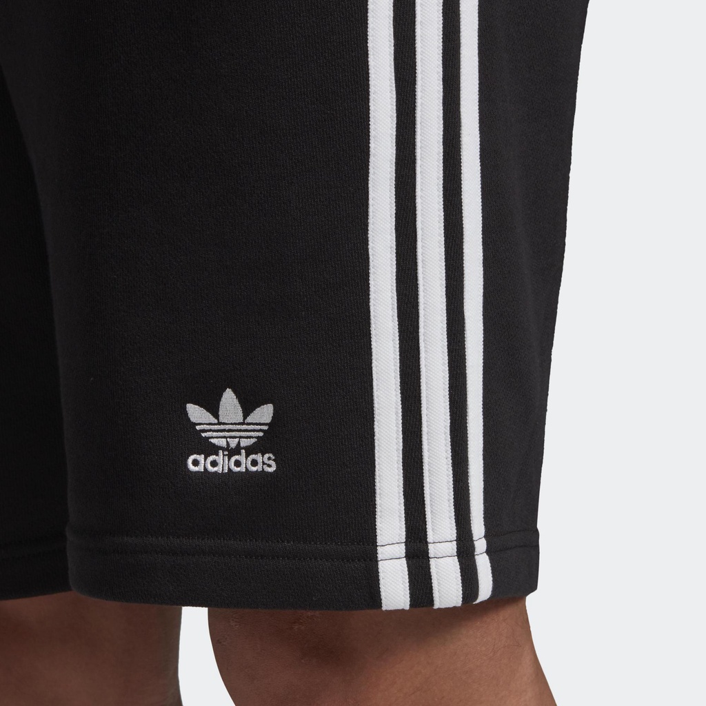 adidas Phong cách sống Quần Sweat Short 3 Sọc Nam Đen DH5798