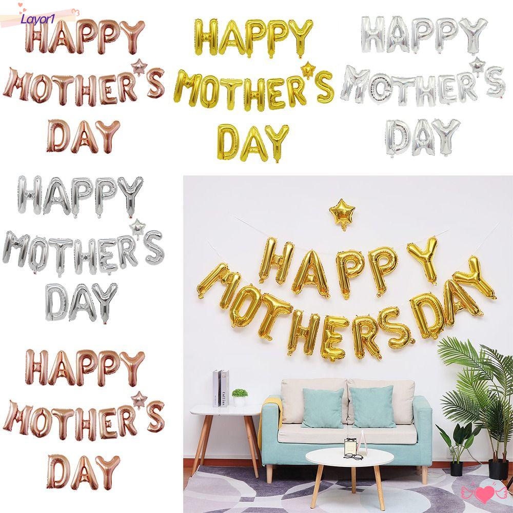Bộ Bong Bóng Bơm Hơi Happy Mother Day 1 Dùng Trang Trí Tiệc Cưới