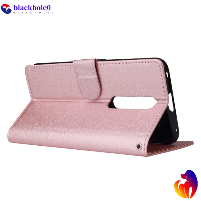 Bao Da Điện Thoại PU Dạng Ví Có 3 Ngăn Đựng Thẻ Và Khóa Cài Cho OPPO F11 pro