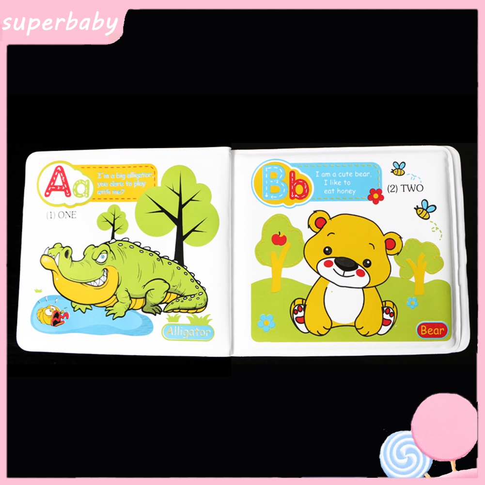 Sách Đồ Chơi Nhà Tắm Bằng EVA Chống Nước In Số Động Vật Hoạt Hình Phát Triển Trí