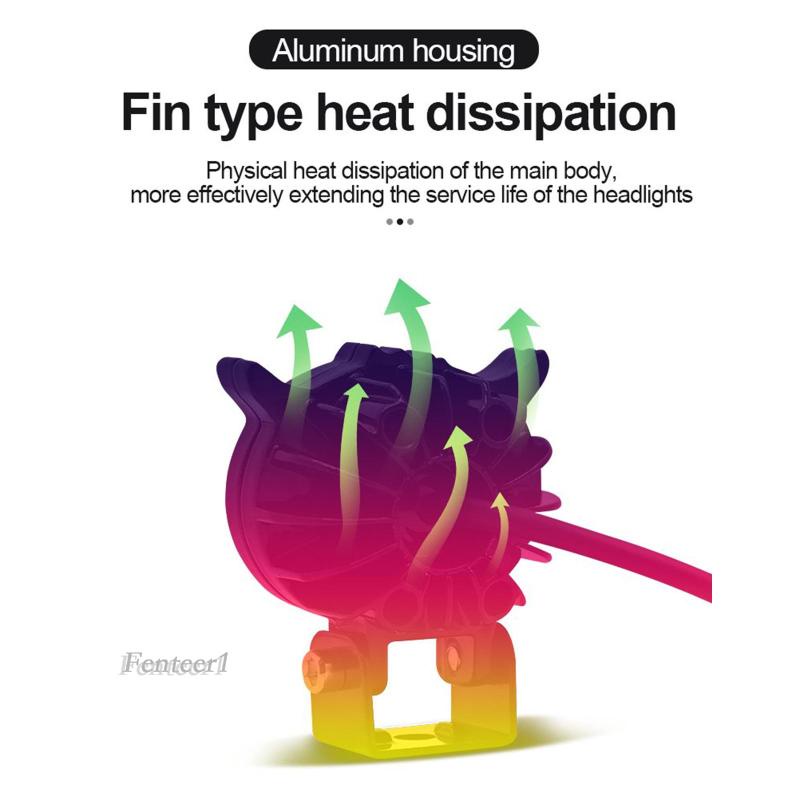 [Fenteer1] Đèn Chiếu Sáng Đèn Sương Mù Hình Chim Cú Cho Xe Máy ATV