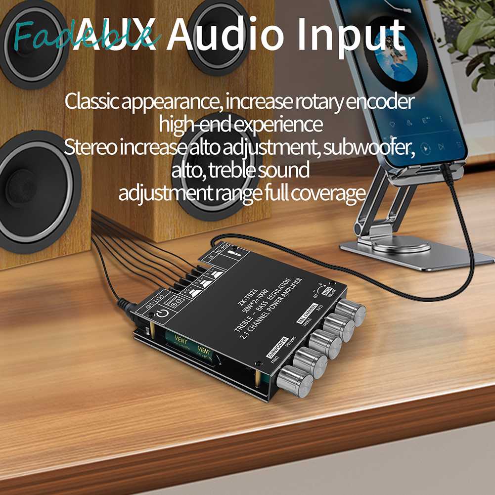 Bảng Mạch Khuếch Đại Âm Thanh HIFI 2x50W + 100W Bluetooth 5.0 Và Phụ Kiện