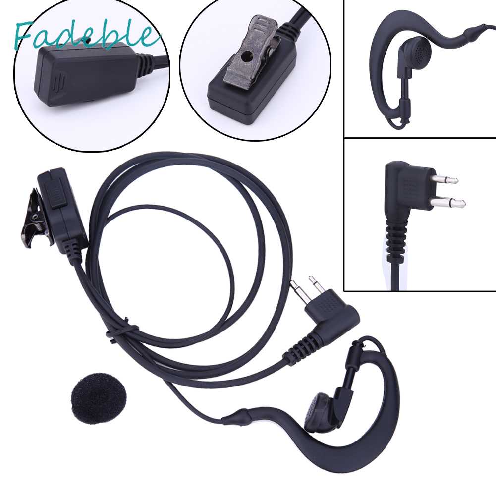 MOTOROLA Tai Nghe 1m 2-Pin Kèm Mic PTT CP88 CP040 CP100 CP110