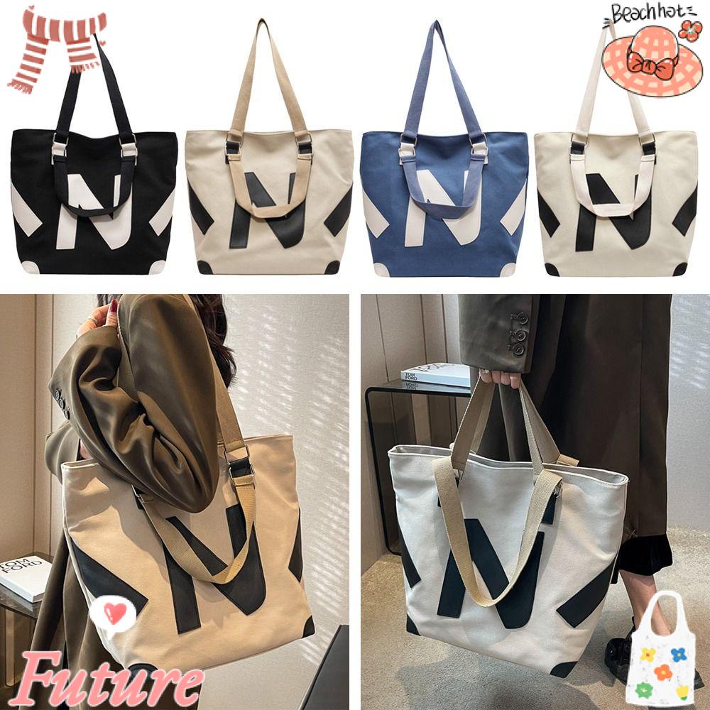 Túi Xách Mua Sắm Cỡ Lớn In Chữ Thời Trang Cho Nữ