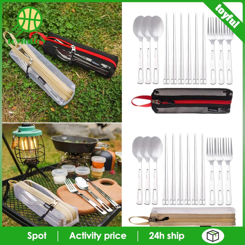 Bộ Dụng Cụ Ăn Uống Tiện Dụng Mang Theo Du Lịch Cắm Trại