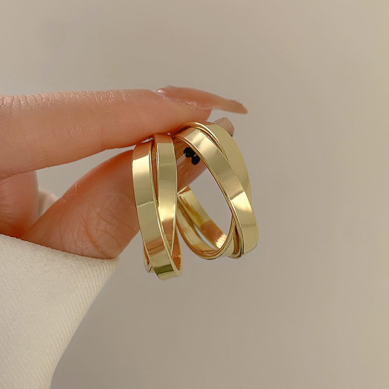 Bông Tai Kim Loại Phong Cách Âu Mỹ Kiểu Mới 2023