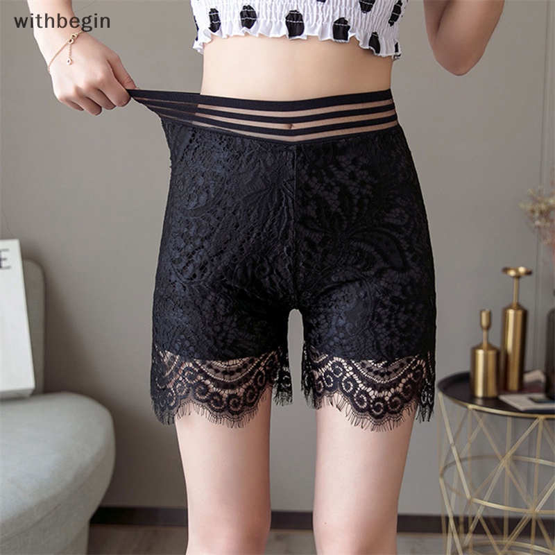 Quần Sooc Ren Co Giãn Mềm Mại Cỡ Lớn Thoải Mái Cho Nữ