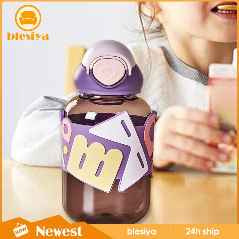 Bình Nước Chống Tràn In Họa Tiết Hoạt Hình Dễ Thương Cho Bé