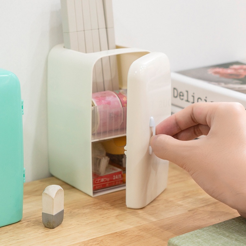 Ống Đựng Bút Để Bàn Đa Năng Họa Tiết Hoạt Hình Dễ Thương