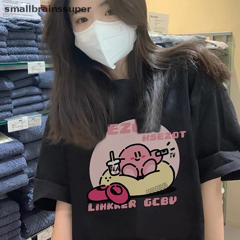 Áo Thun Tay Ngắn Cổ Tròn In Họa Tiết Hoạt Hình Thời Trang Mùa Hè Cho Nữ