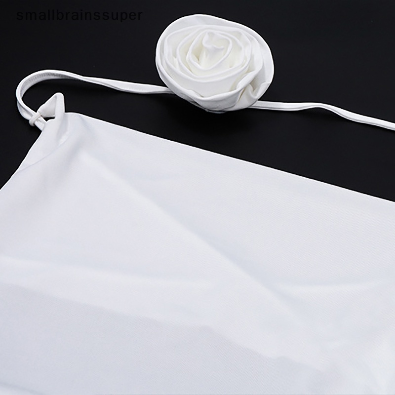 Đầm Ôm Hai Dây Hở Lưng Phối Bèo Họa Tiết Hoa Quyến Rũ Cho Nữ SBS