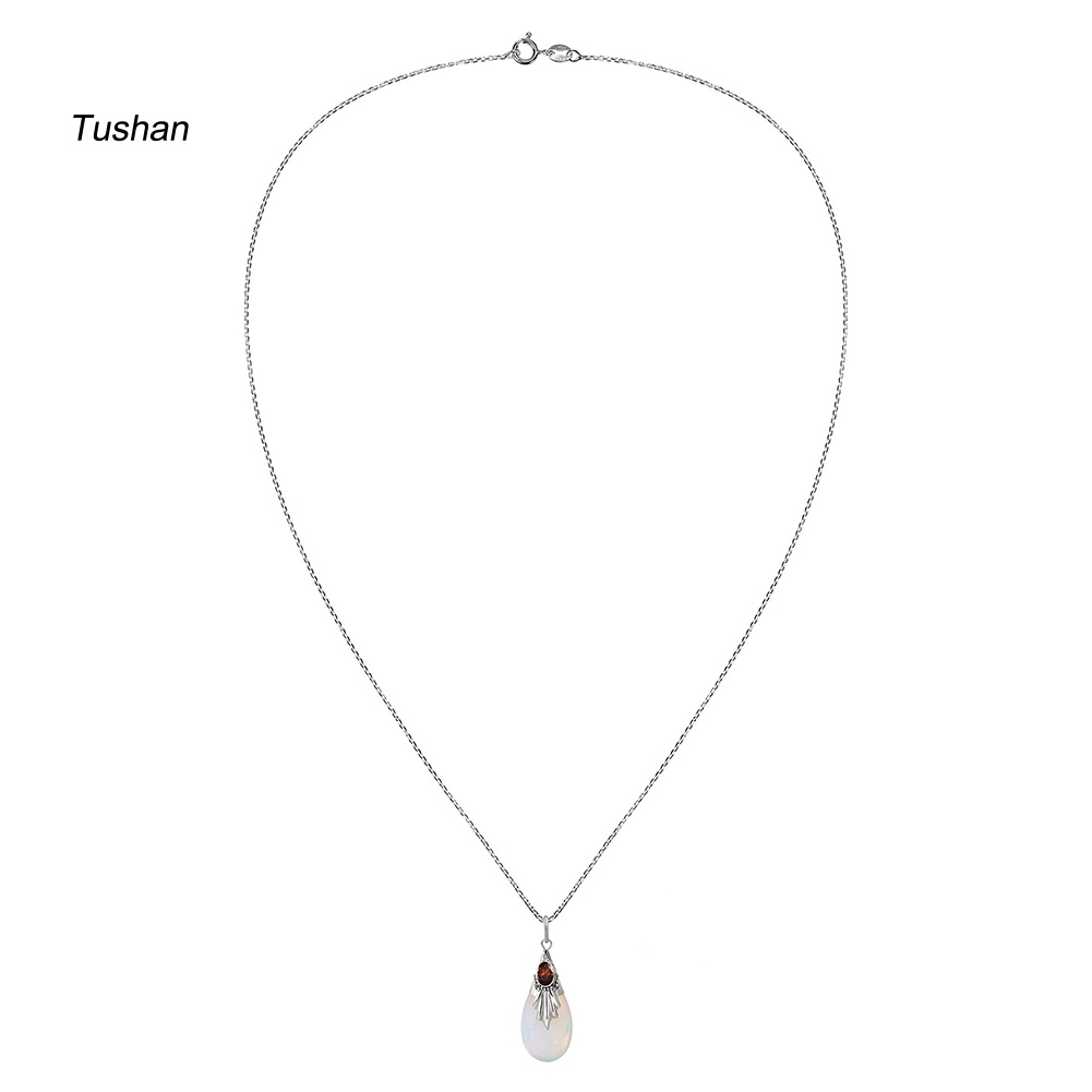 Vòng cổ Mặt Đá Hình Giọt Nước Thời Trang