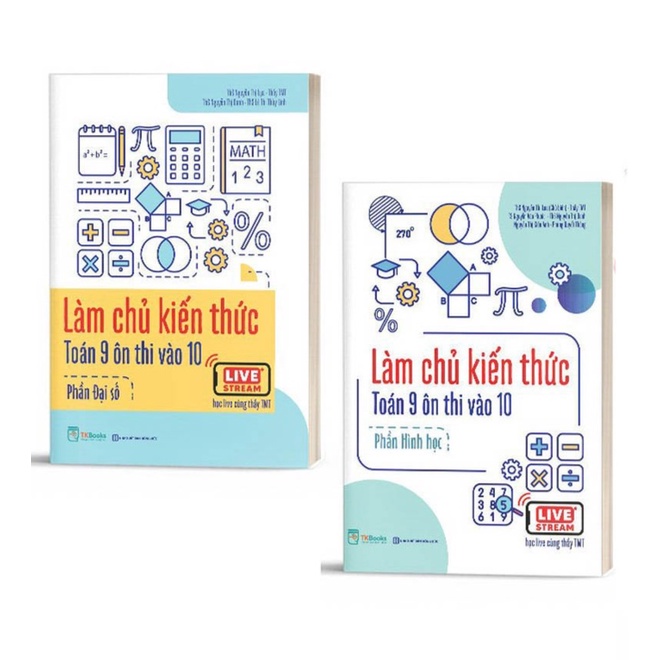 Sách - Làm chủ kiến thức Toán + Ngữ văn 9 thi vào 10 (phân loại)