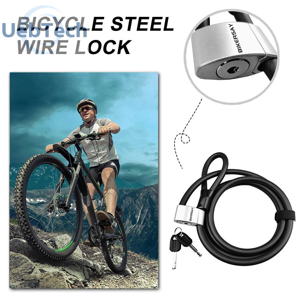 Dây Khóa Xe Đạp Chống Trộm Kèm Chìa Khóa