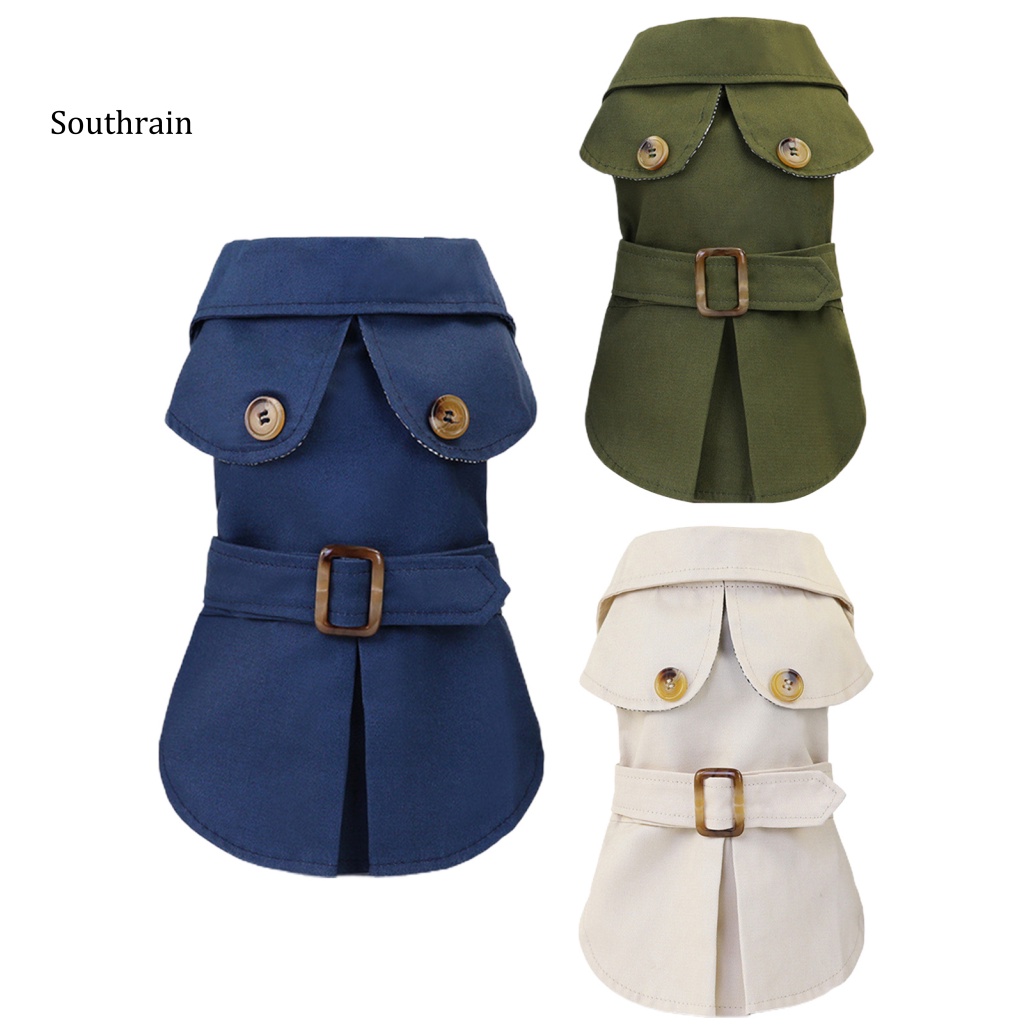 Áo Khoác Cổ Bẻ Bằng Polyester Phong Cách Anh Quốc Thời Tiết Lạnh Cho Cún Cưng