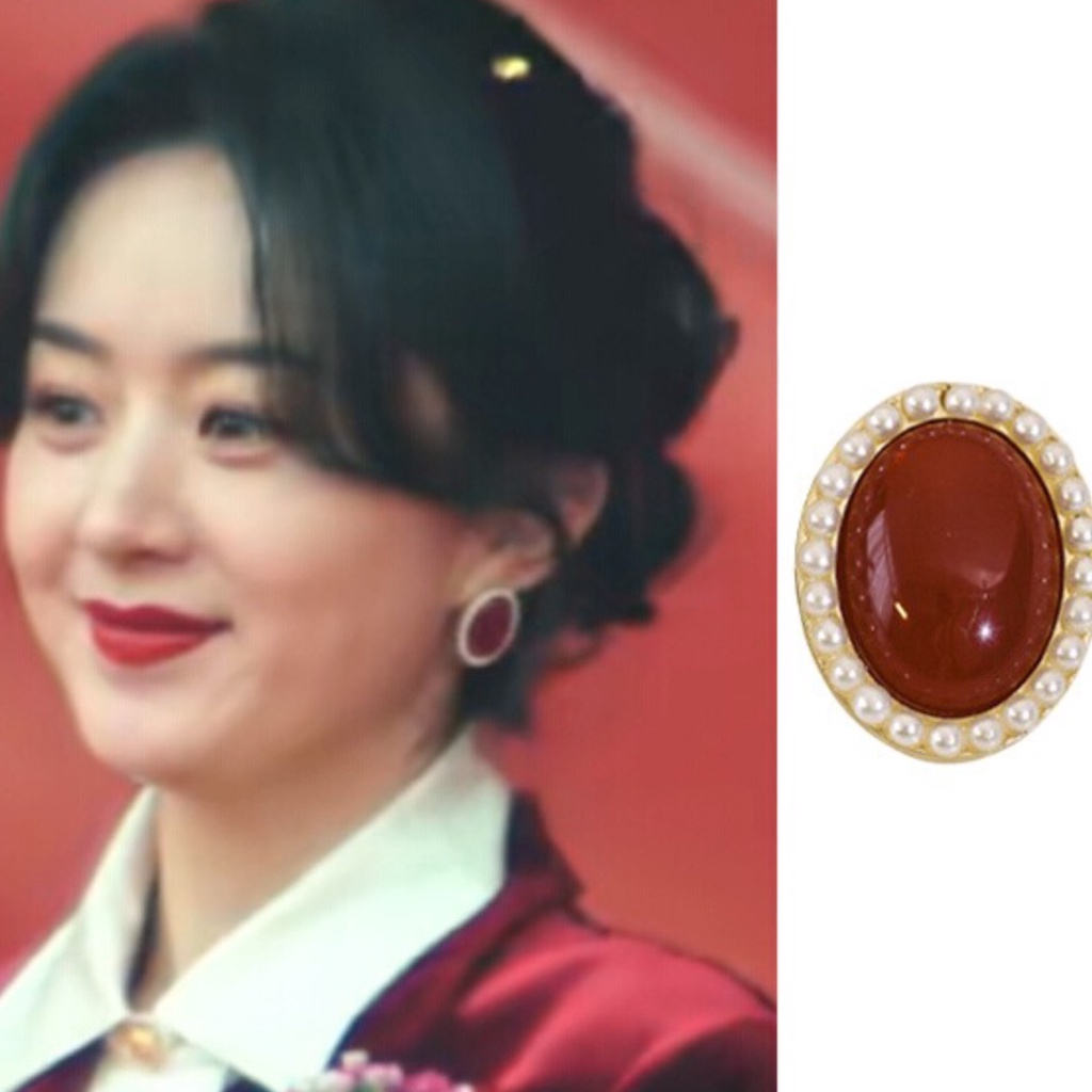 Bông Tai Đính Ngọc Trai Cao Cấp Phong Cách Cổ Điển Không Cần Xỏ Khuyên Dành Cho Bạn Nữ